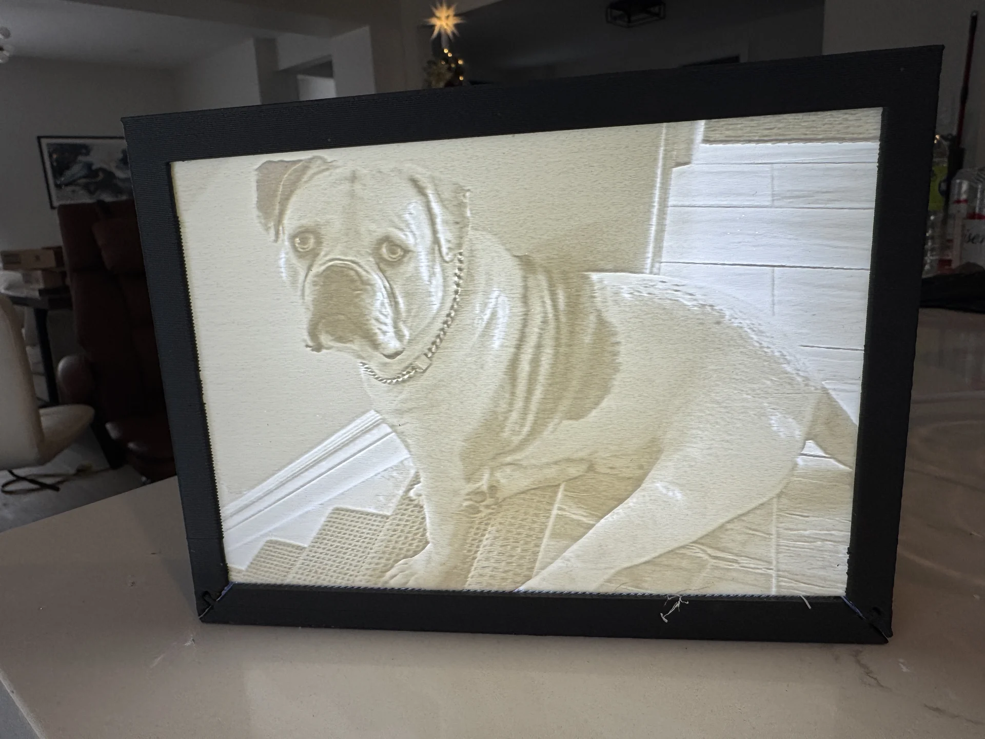 Custom Dog Lithophane
